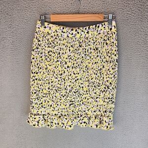 Vero Moda Olia Floral Smocked Mini Skirt Sz M Womens